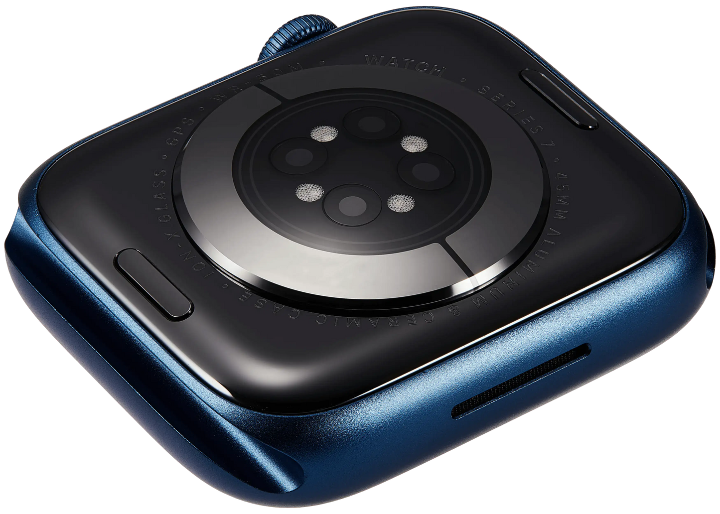 Housing Assembly Compatible For Watch Series 7 (45MM) (Used OEM Pull: Grade A) (GPS Version) (Aluminum / Blue)