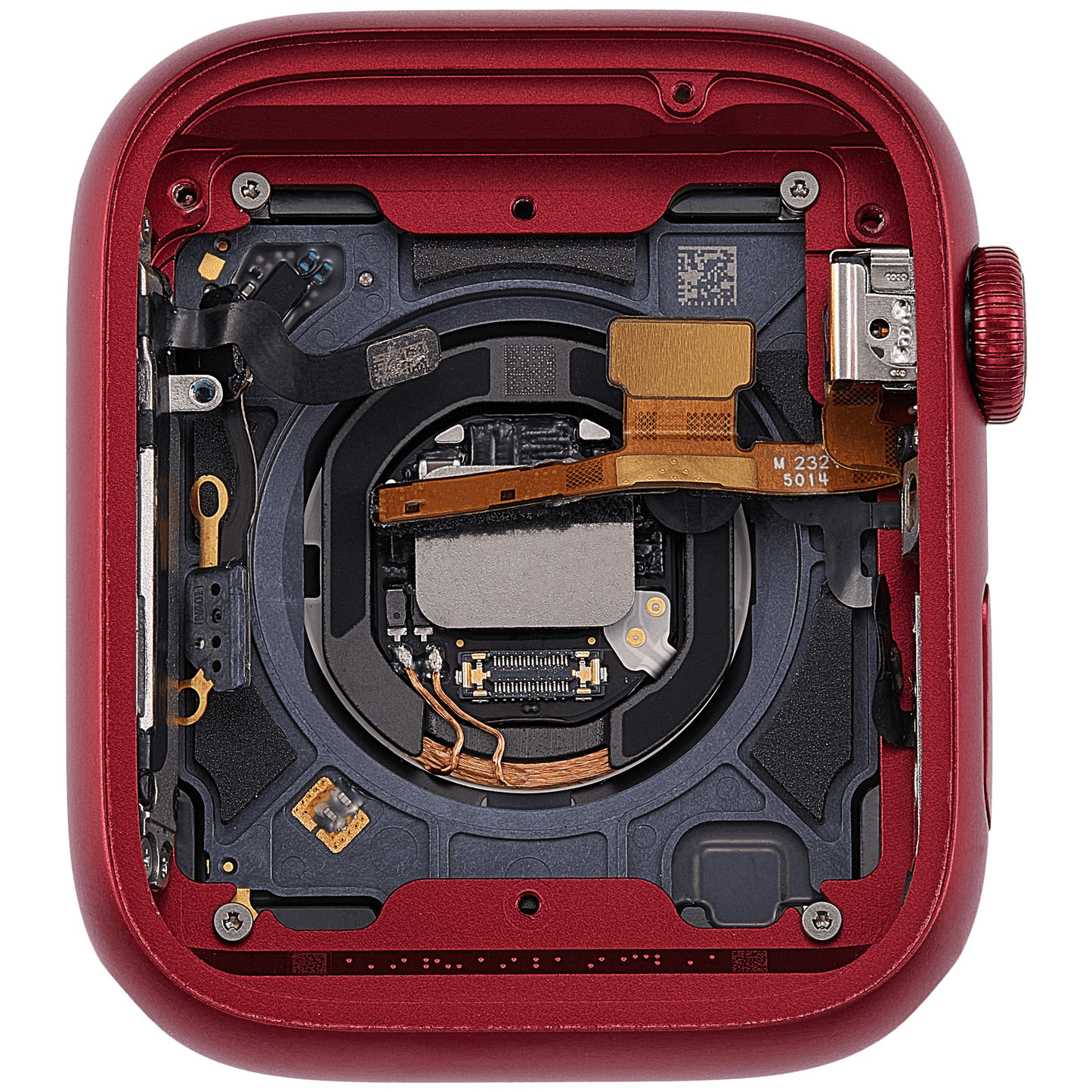 Housing Assembly Compatible For Watch Series 7 (45MM) (Used OEM Pull: Grade A) (Cellular Version) (Aluminum / Red)