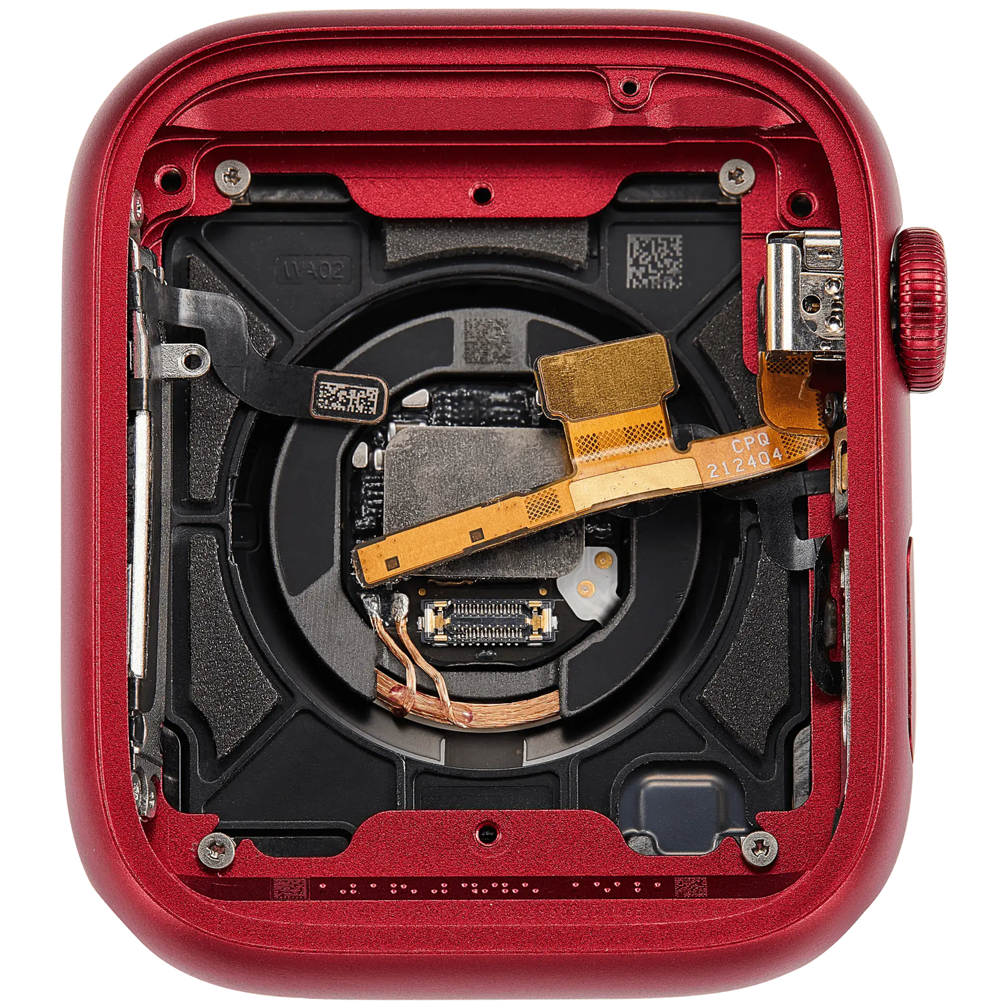 Housing Assembly Compatible For Watch Series 7 (45MM) (Used OEM Pull: Grade A) (GPS Version) (Aluminum / Red)