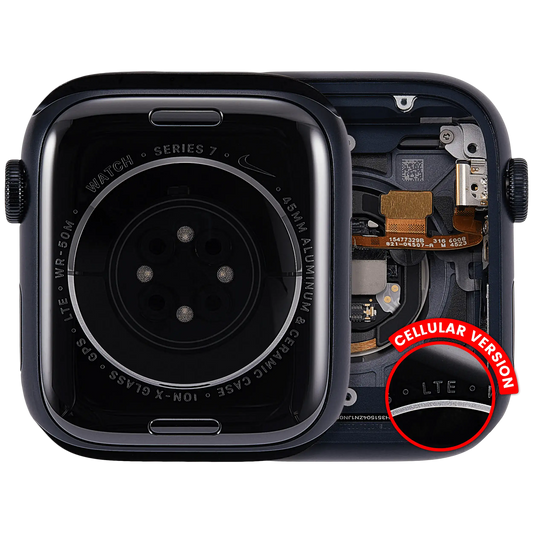 Housing Assembly Compatible For Watch Series 7 (45MM) (Used OEM Pull: Grade A) (Cellular Version) (Aluminum / Space Black)