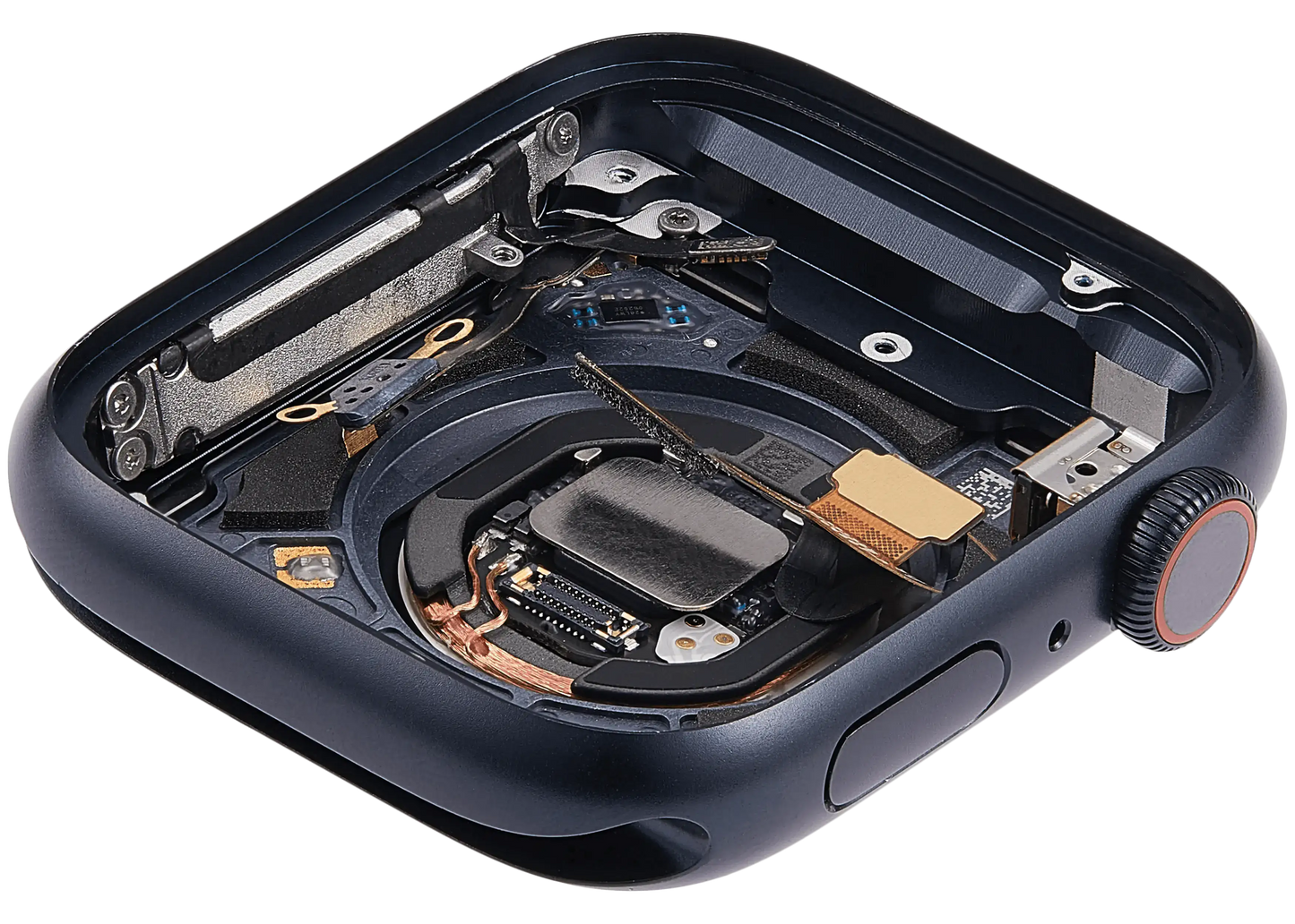 Housing Assembly Compatible For Watch Series 7 (45MM) (Used OEM Pull: Grade A) (Cellular Version) (Aluminum / Space Black)