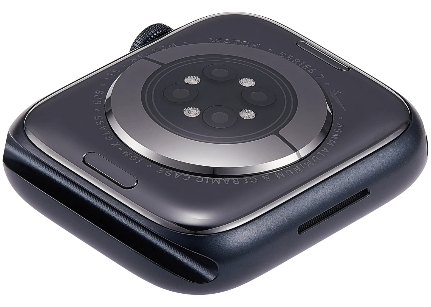 Housing Assembly Compatible For Watch Series 7 (45MM) (Used OEM Pull: Grade A) (Cellular Version) (Aluminum / Space Black)