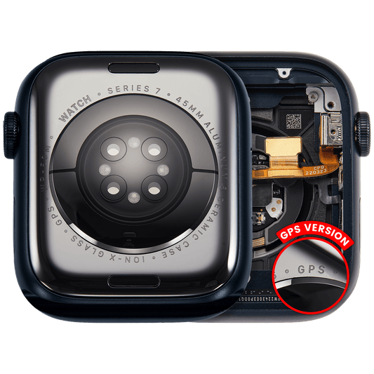 Housing Assembly Compatible For Watch Series 7 (45MM) (Used OEM Pull: Grade A) (GPS Version) (Aluminum / Space Black)