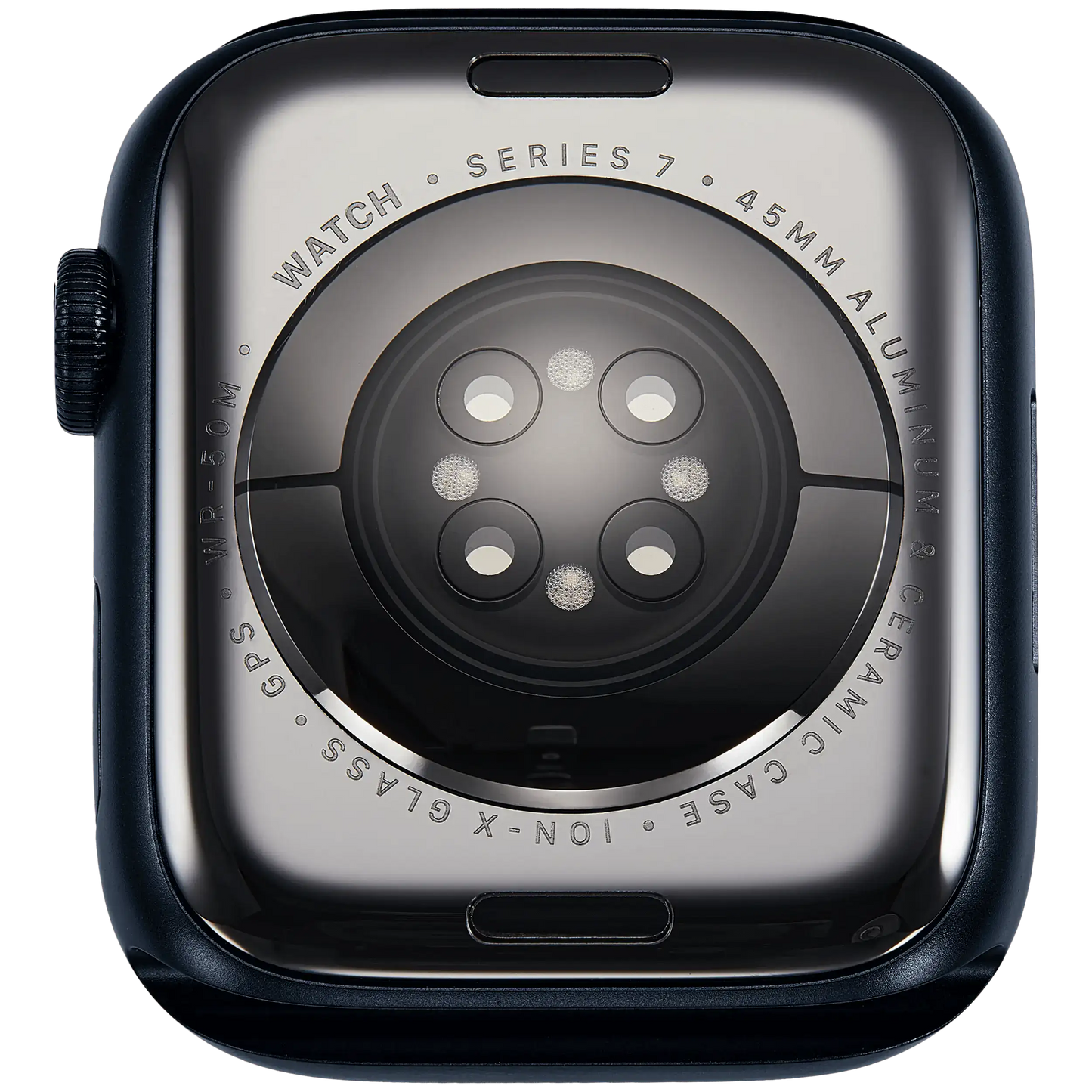 Housing Assembly Compatible For Watch Series 7 (45MM) (Used OEM Pull: Grade A) (GPS Version) (Aluminum / Space Black)