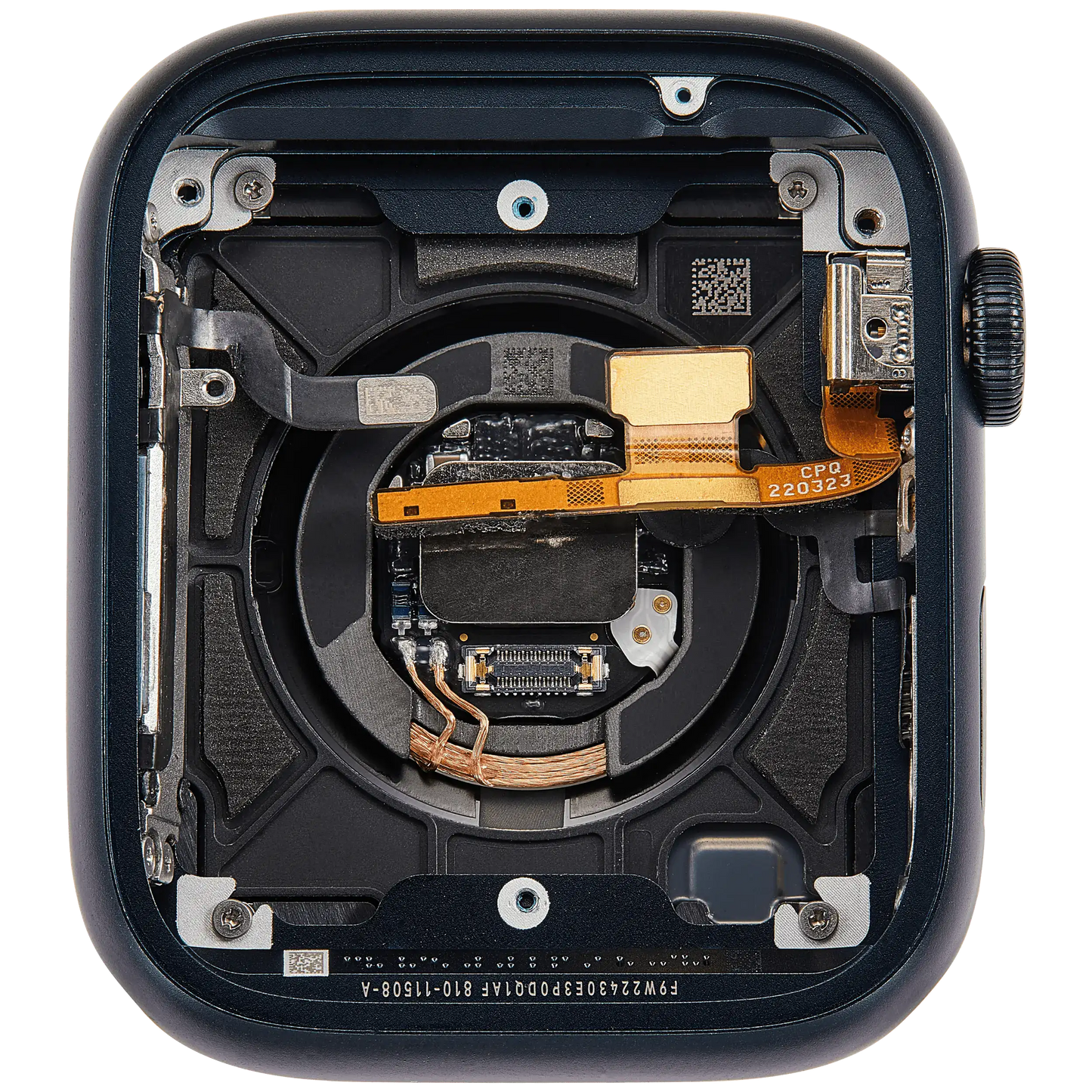 Housing Assembly Compatible For Watch Series 7 (45MM) (Used OEM Pull: Grade A) (GPS Version) (Aluminum / Space Black)