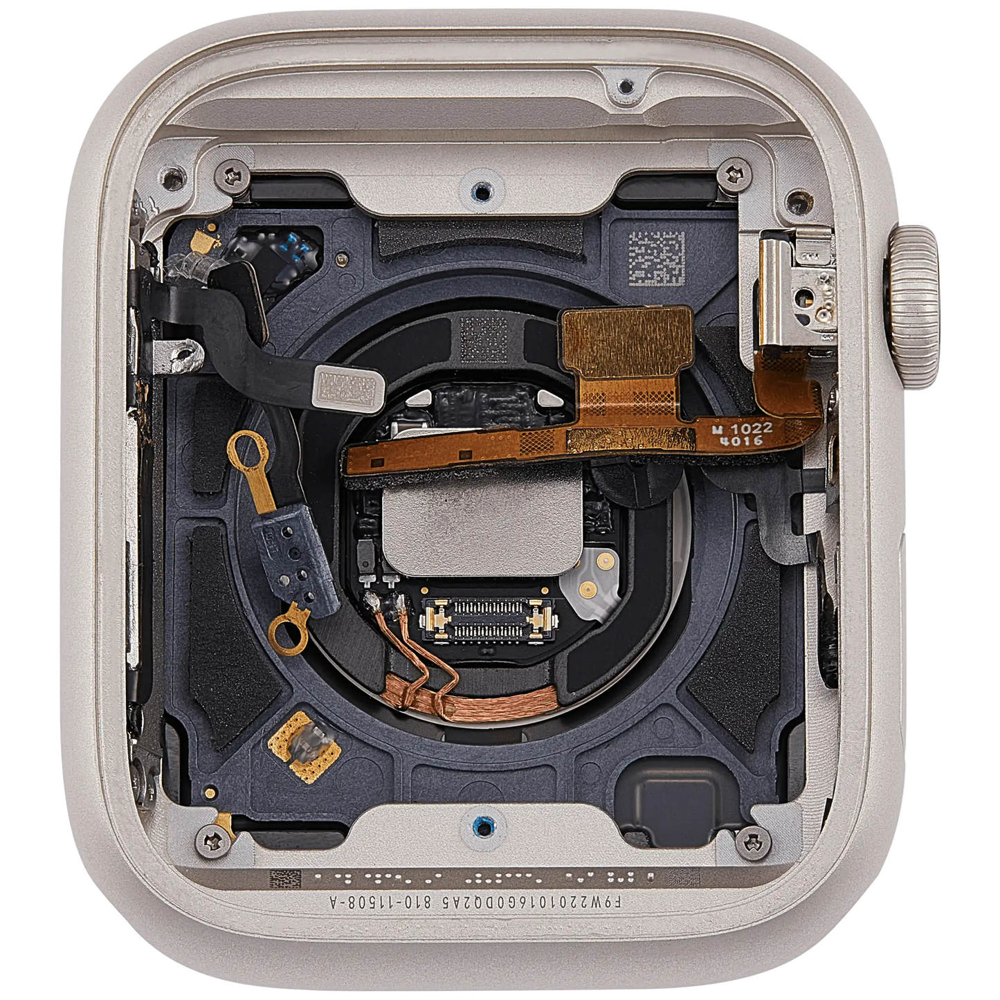 Housing Assembly Compatible For Watch Series 7 (45MM) (Used OEM Pull: Grade A) (Cellular Version) (Aluminum / Starlight)