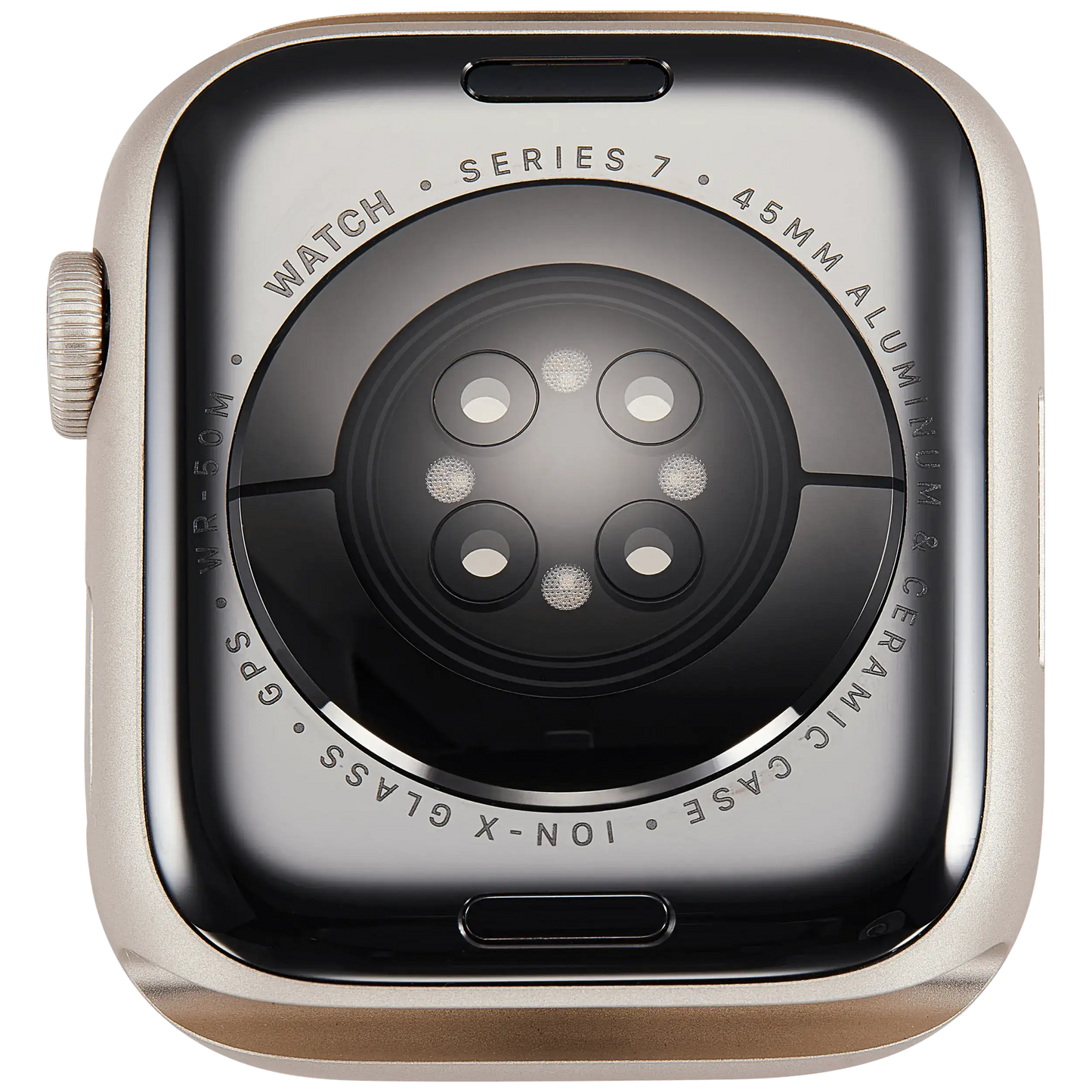 Housing Assembly Compatible For Watch Series 7 (45MM) (Used OEM Pull: Grade A) (GPS Version) (Aluminum / Starlight)