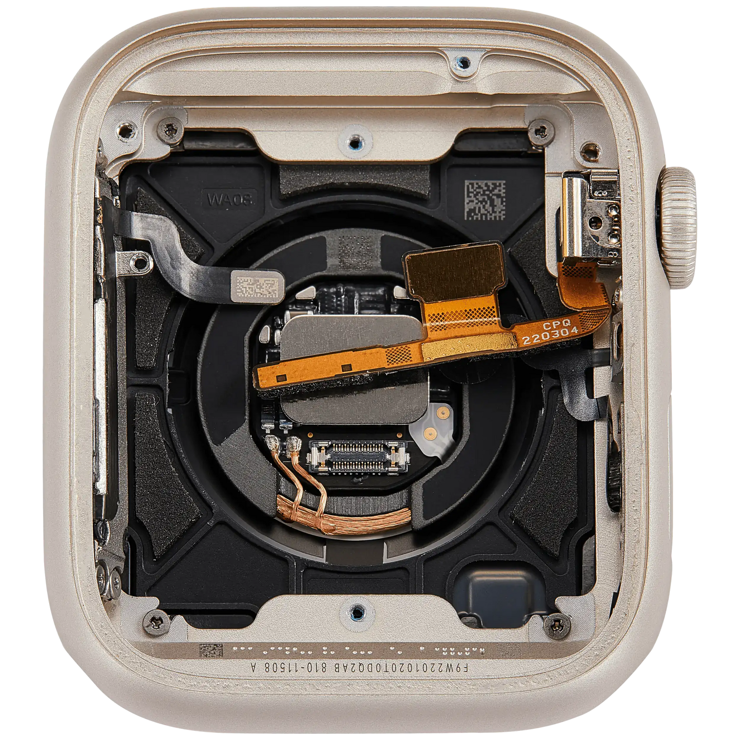 Housing Assembly Compatible For Watch Series 7 (45MM) (Used OEM Pull: Grade A) (GPS Version) (Aluminum / Starlight)