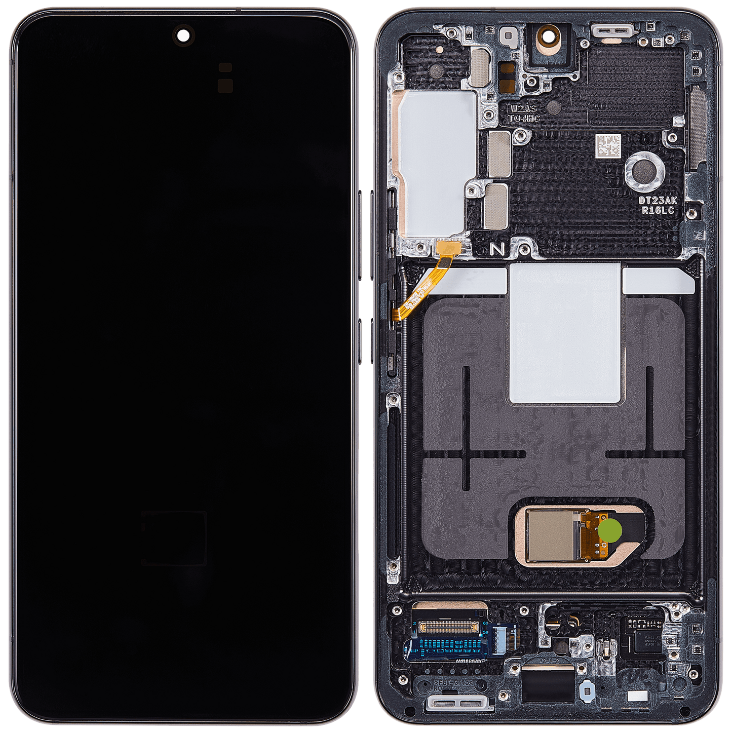 OLED Assembly With Frame For Samsung Galaxy S22 5G (US & International Version) (Refurbished) (Phantom Black)