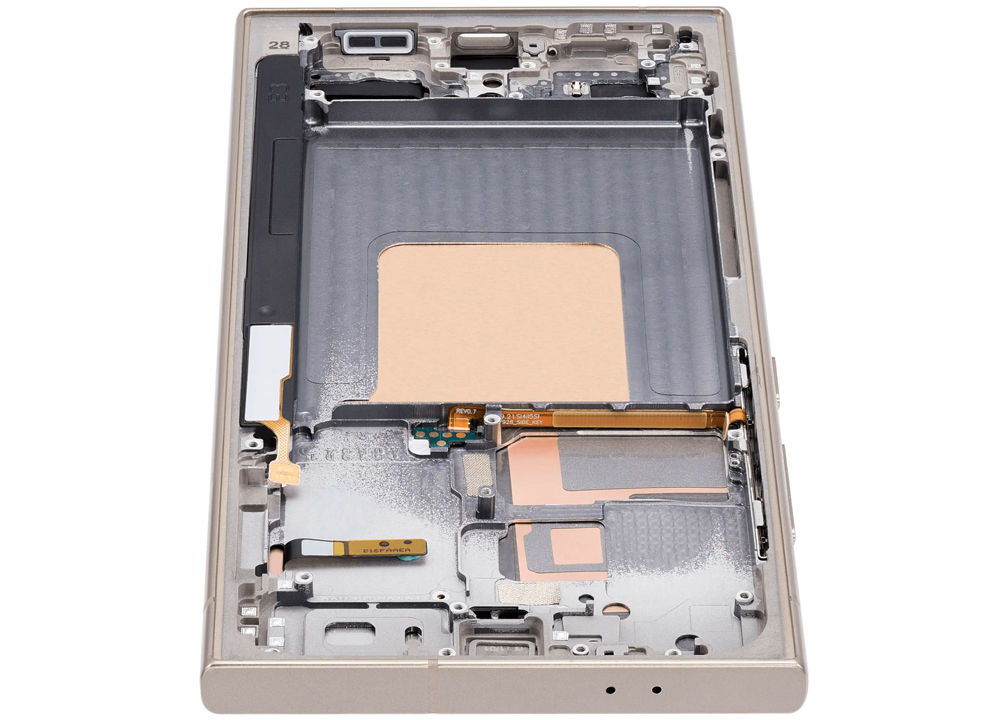 OLED Assembly With Frame For Samsung Galaxy S24 Ultra (Service Pack) (Titanium Yellow)