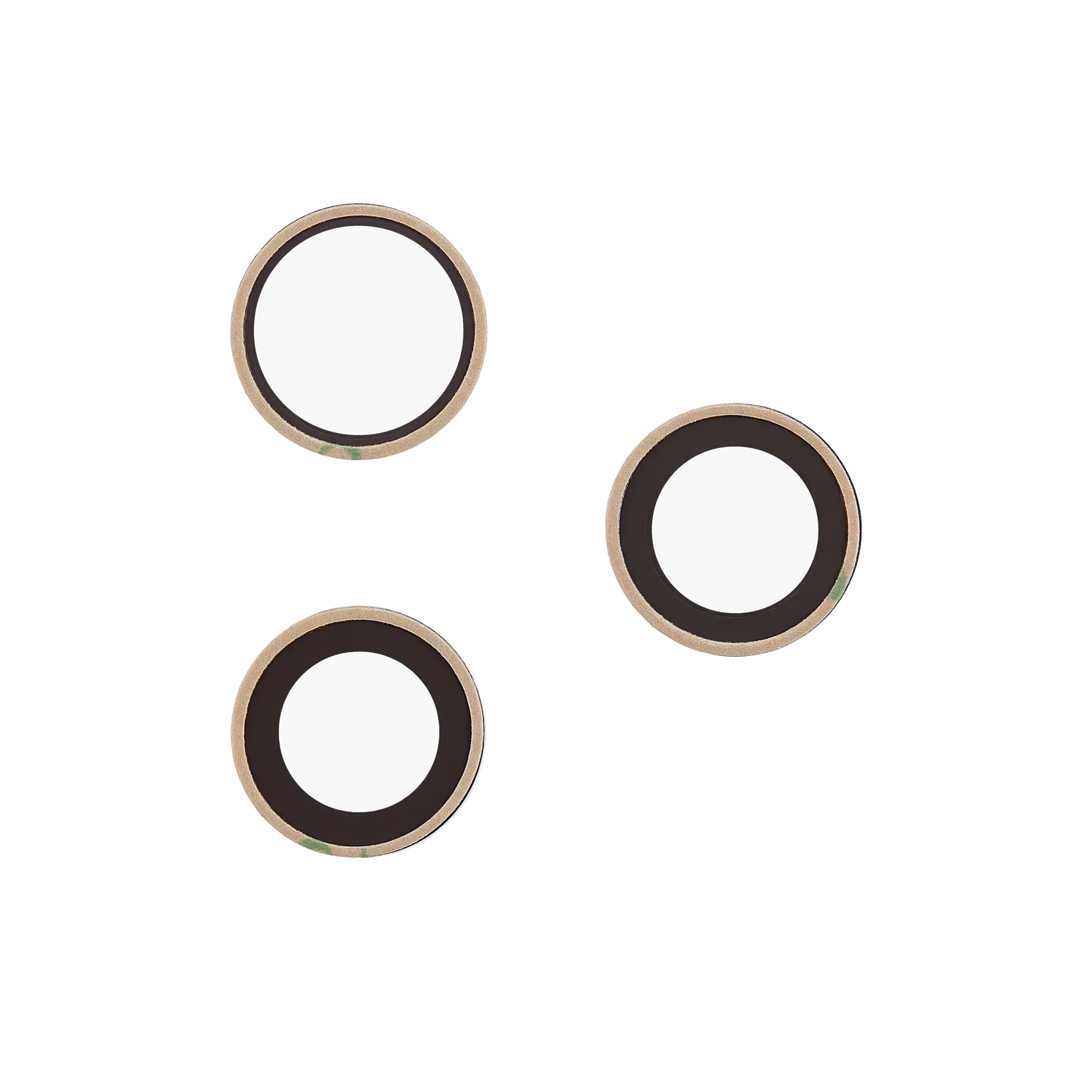 Back Camera Lens (Glass Only) With Adhesive For iphone 17 Pro / 17 Pro Max (3 piece set) (Real Sapphire) (Premium)