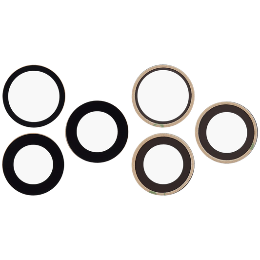Back Camera Lens (Glass Only) With Adhesive For iphone 17 Pro / 17 Pro Max (3 piece set) (Real Sapphire) (Premium)