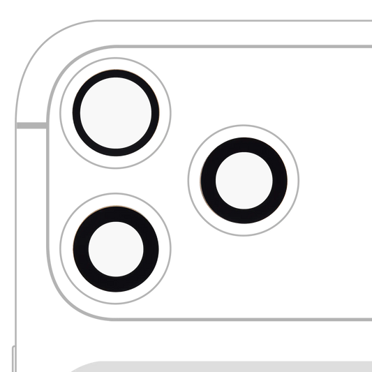 Back Camera Lens (Glass Only) With Adhesive For iphone 17 Pro / 17 Pro Max (3 piece set) (Real Sapphire) (Premium) — product photo 1