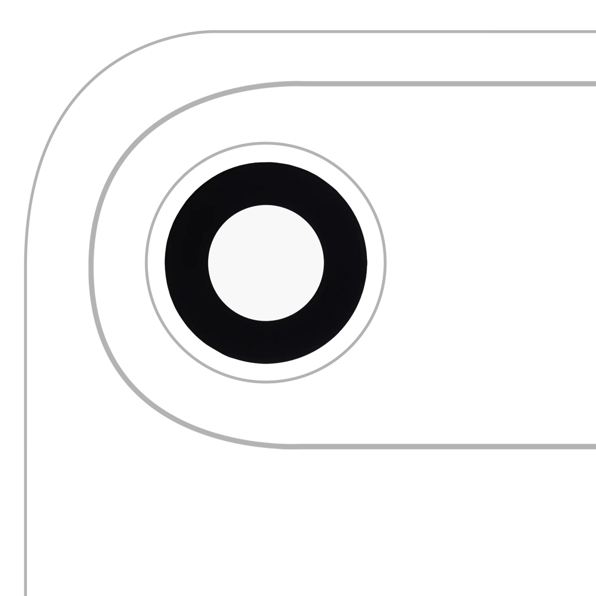 Back Camera Lens (Glass Only) With Adhesive For iphone Air (Real Sapphire) (Premium) (10 Pack)