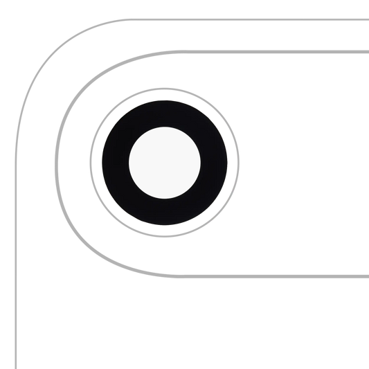 Back Camera Lens (Glass Only) With Adhesive For iphone Air (Real Sapphire) (Premium) (10 Pack)