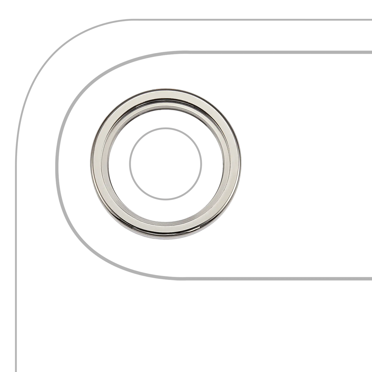 Back Camera Lens With Bracket & Bezel For iPhone Air (3 Piece Set) (Premium) (Light Gold)