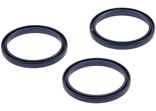 Back Camera Bezel Ring Only For iPhone 17 Pro / 17 Pro Max (Deep Blue) (3 Piece Set)