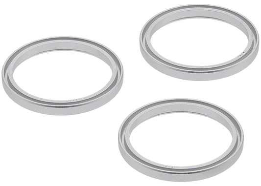 Back Camera Bezel Ring Only For iPhone 17 Pro / 17 Pro Max (Silver) (3 Piece Set)