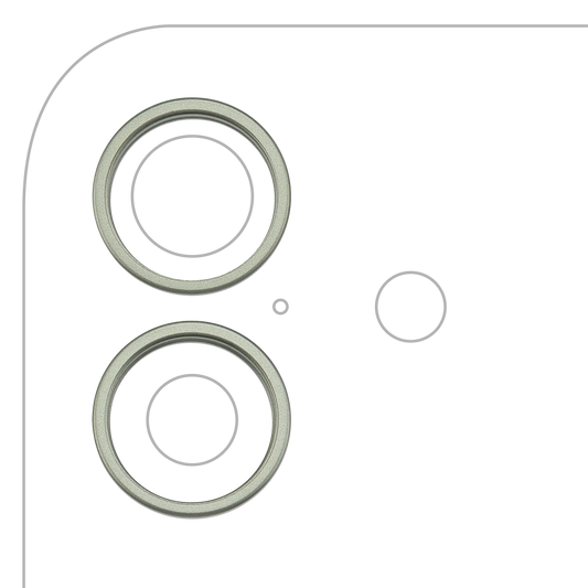Back Camera Bezel Ring Only For iPhone 17 (Sage) (2 Piece Set)