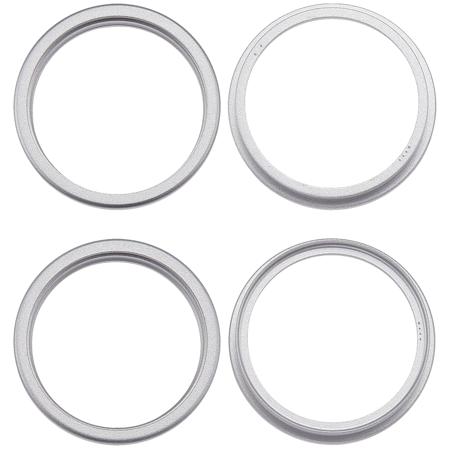 Back Camera Bezel Ring Only For iPhone 17 (White) (2 Piece Set)