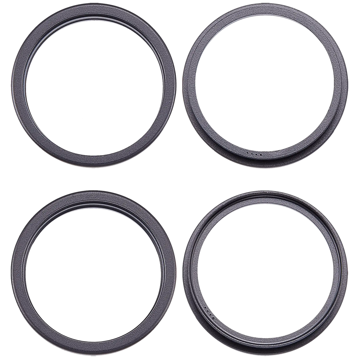 Back Camera Bezel Ring Only For iPhone 17 (Black) (2 Piece Set)