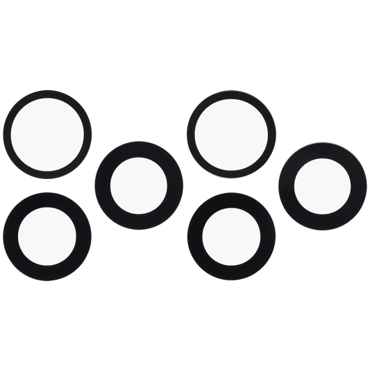 Back Camera Lens (Glass Only) With Adhesive For iPhone 17 Pro / 17 Pro Max (3 Piece Set) (Aftermarket Plus)