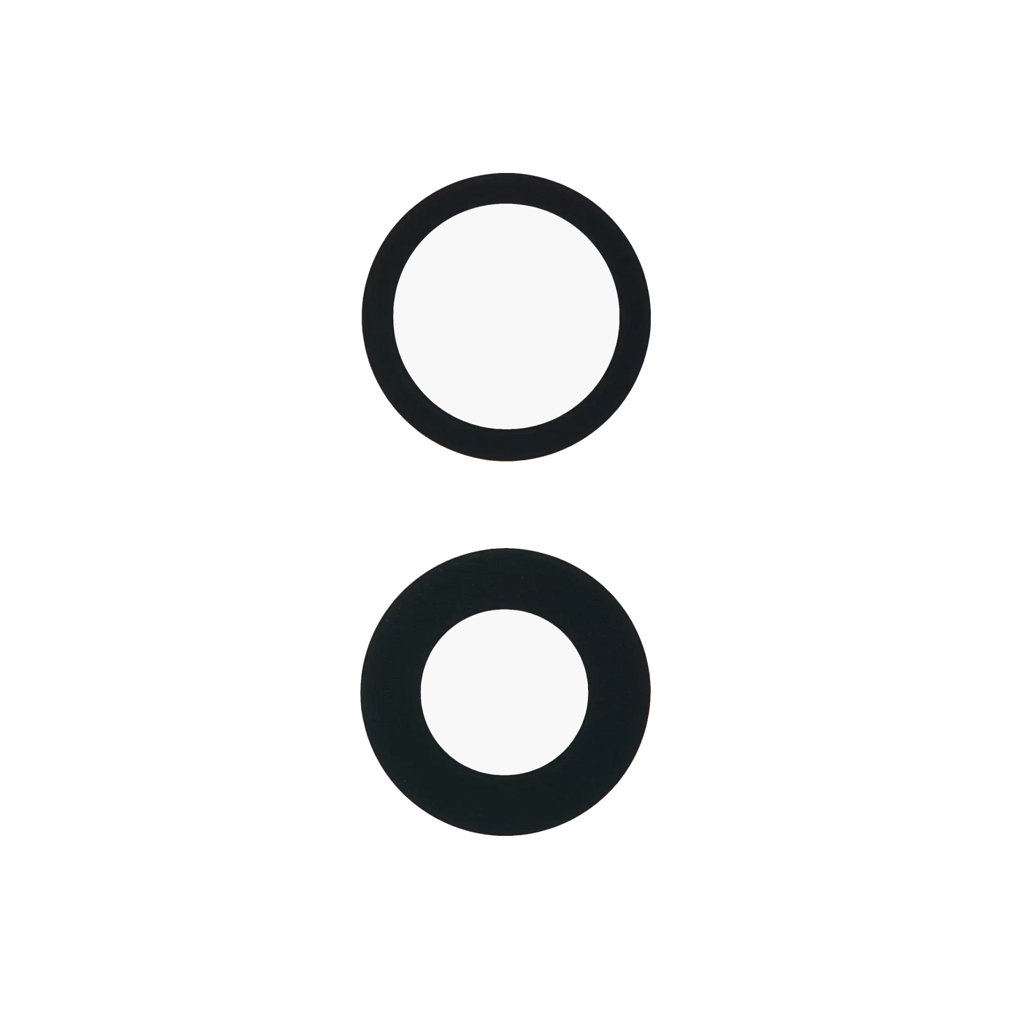 Back Camera Lens (Glass Only) With Adhesive For iPhone 16 / 16 Plus / 17 (2 Piece Set) (Aftermarket Plus)