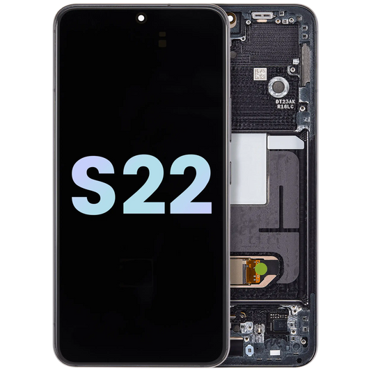 OLED Assembly With Frame For Samsung Galaxy S22 5G (Service Pack) (Phantom Black)