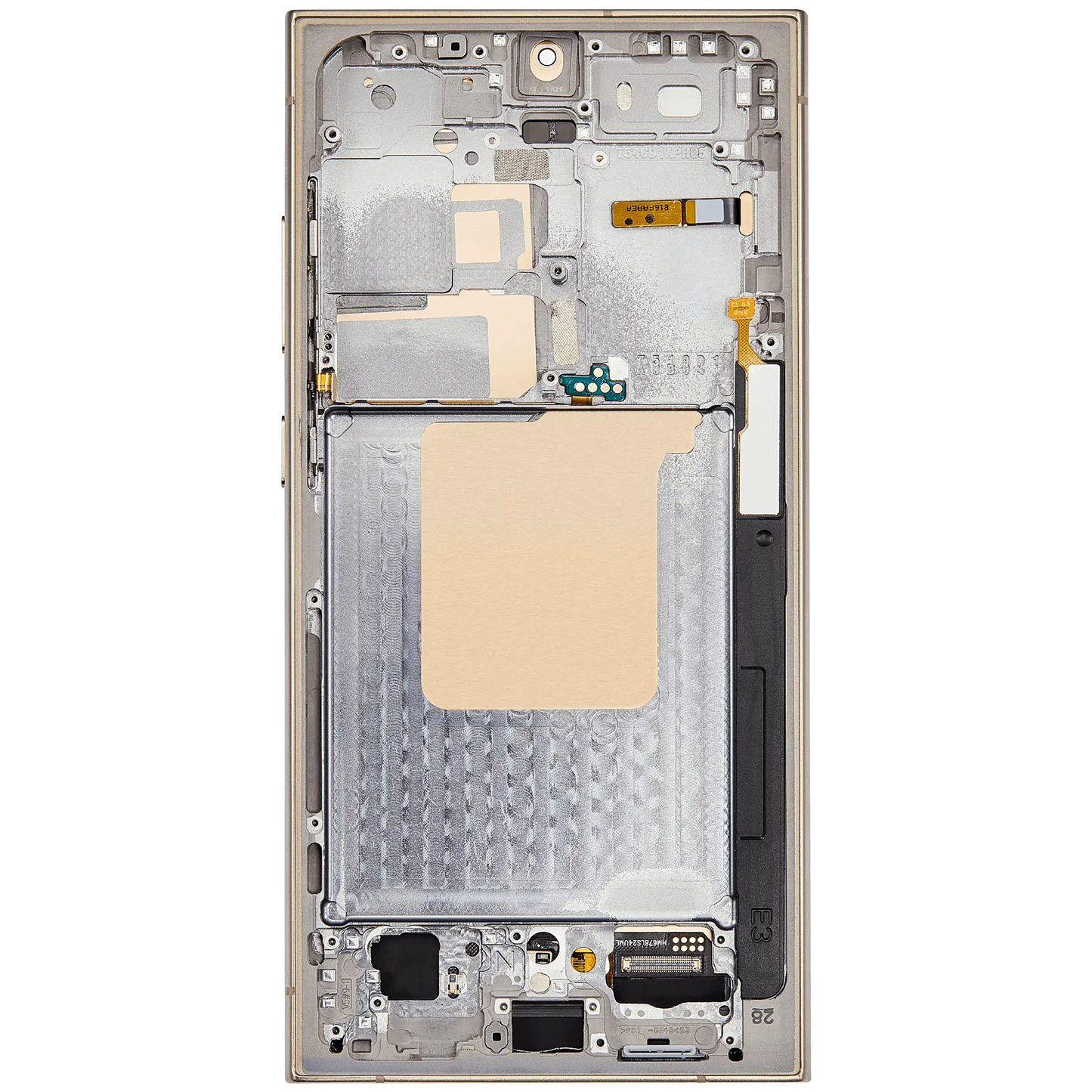 OLED Assembly With Frame For Samsung Galaxy S24 Ultra (Refurbished) (Titanium Yellow)