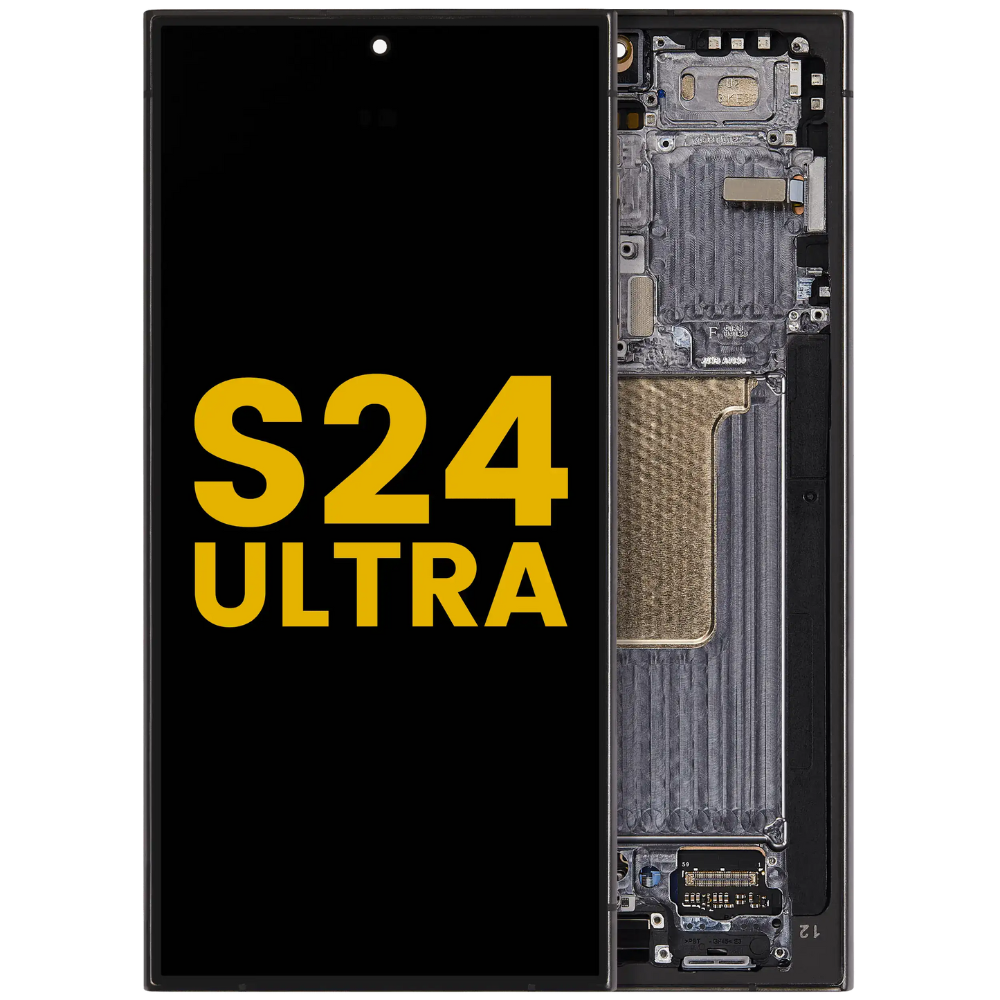 OLED Assembly With Frame For Samsung Galaxy S24 Ultra (Refurbished) (Titanium Black)
