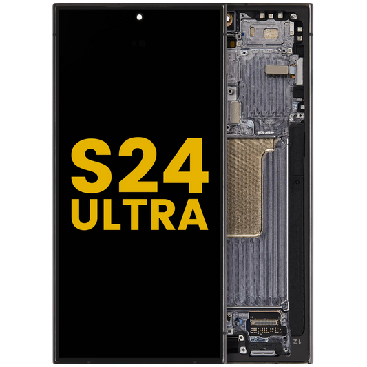 OLED Assembly With Frame For Samsung Galaxy S24 Ultra (Refurbished) (Titanium Black)