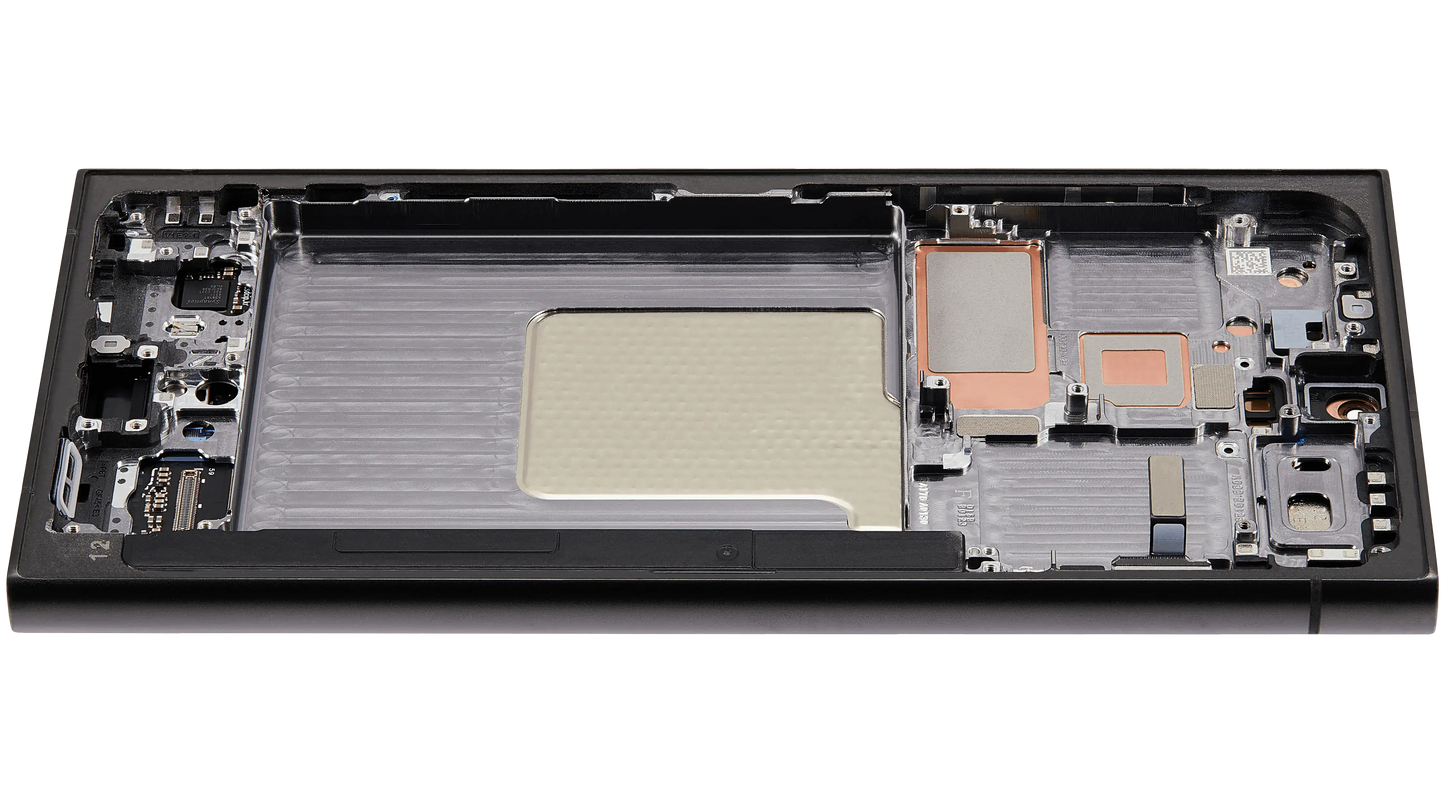 OLED Assembly With Frame For Samsung Galaxy S24 Ultra (Refurbished) (Titanium Black)