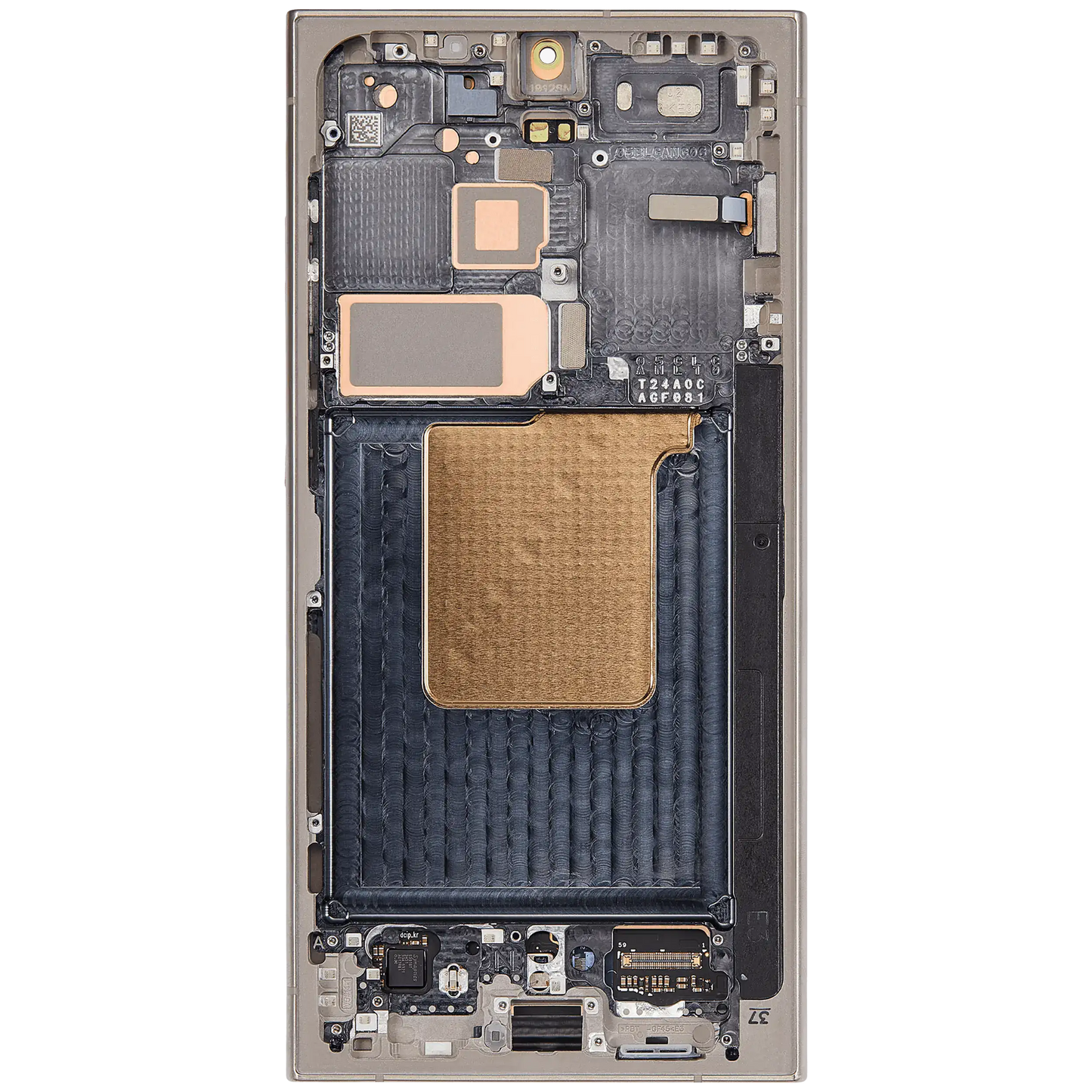OLED Assembly With Frame For Samsung Galaxy S24 Ultra (Service Pack) (Titanium Gray)