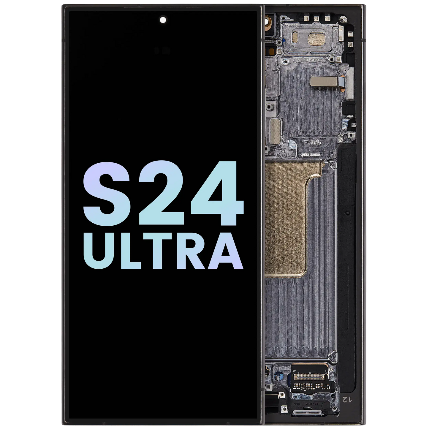 OLED Assembly With Frame For Samsung Galaxy S24 Ultra (Service Pack) (Titanium Black)