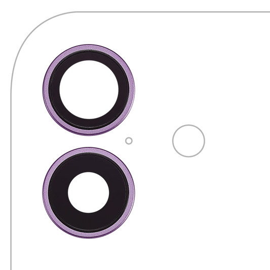 Back Camera Lens With Bracket & Bezel For iPhone 17 (Purple) (Premium)