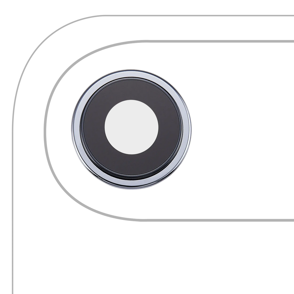 Back Camera Lens With Bracket & Bezel For iPhone Air (3 Piece Set) (Premium) (Sky Blue)