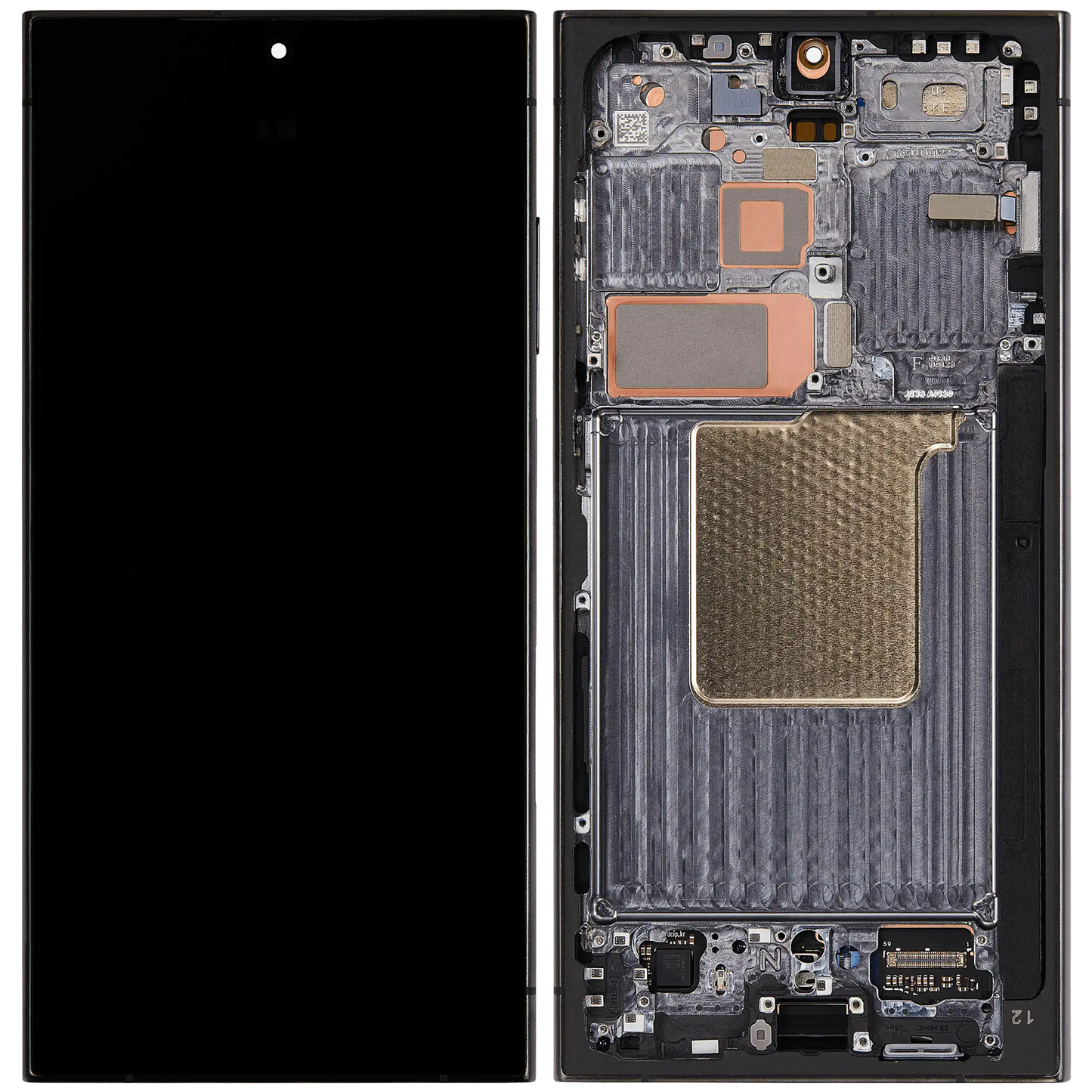 OLED Assembly With Frame For Samsung Galaxy S24 Ultra (US & International Version) (Aftermarket Plus) (120Hz) (Titanium Black)