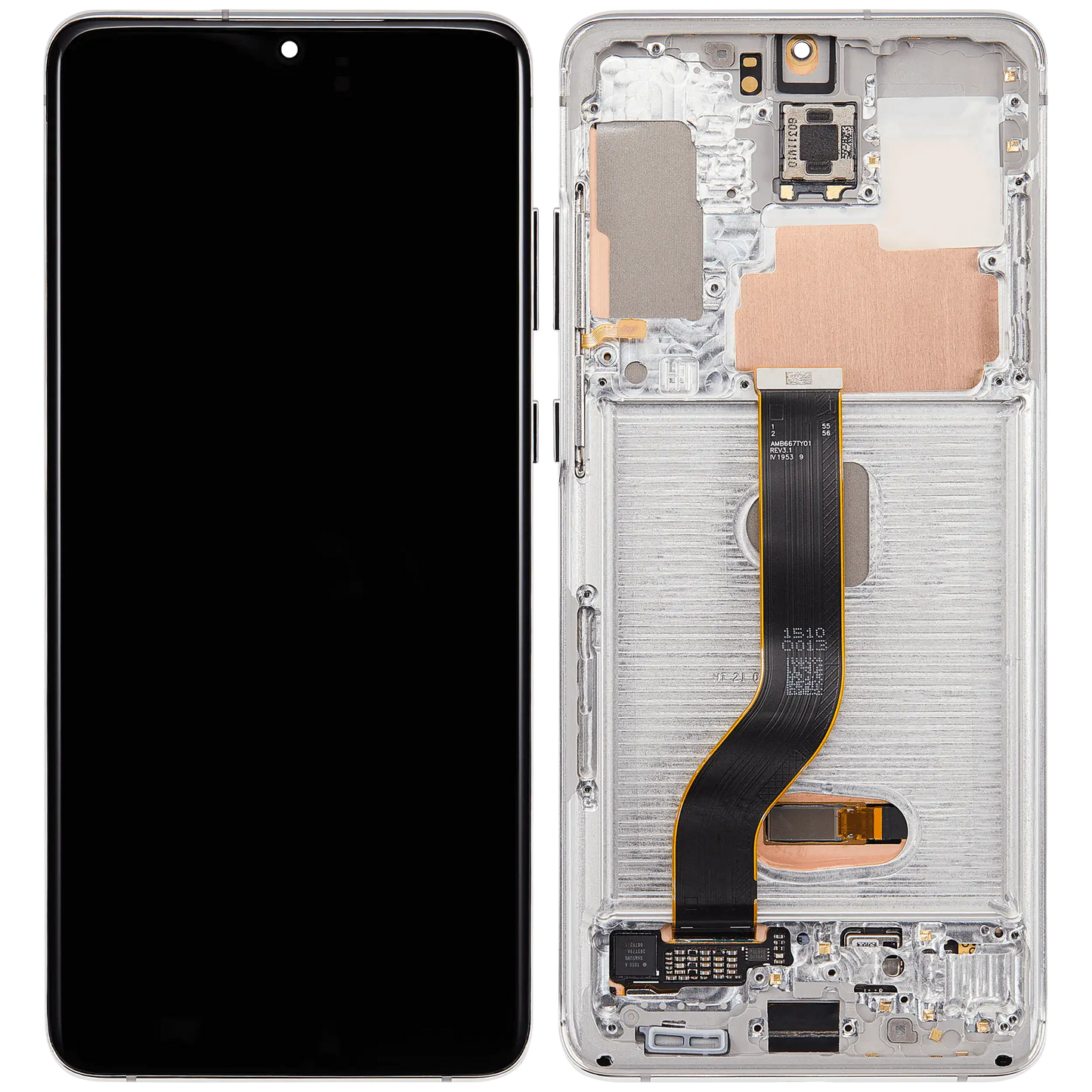 OLED Assembly With Frame For Samsung Galaxy S20 Plus 5G (Aftermarket Plus) (Cloud White)