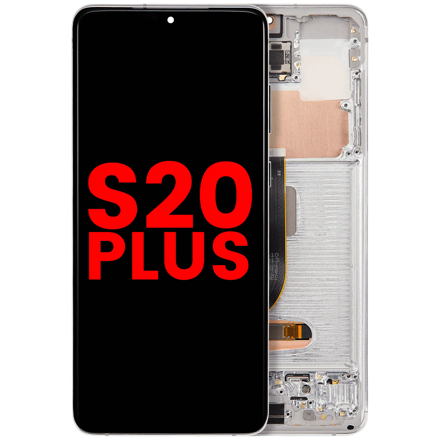 OLED Assembly With Frame For Samsung Galaxy S20 Plus 5G (Aftermarket Plus) (Cloud White)