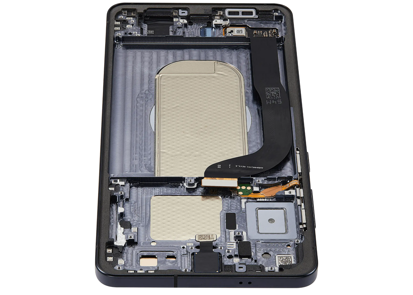 OLED Assembly With Frame For Samsung Galaxy S25 Edge (US & International Version) (Aftermarket Plus) (Titanium Jetblack)