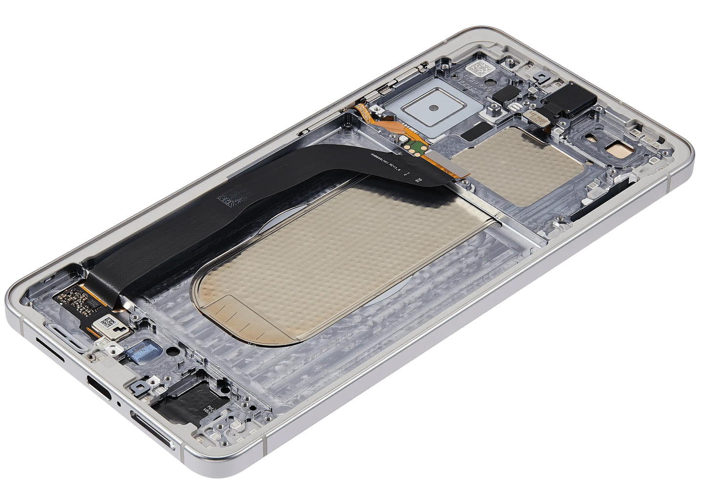 OLED Assembly With Frame For Samsung Galaxy S25 Edge (US & International Version) (Aftermarket Plus) (Titanium Silver)