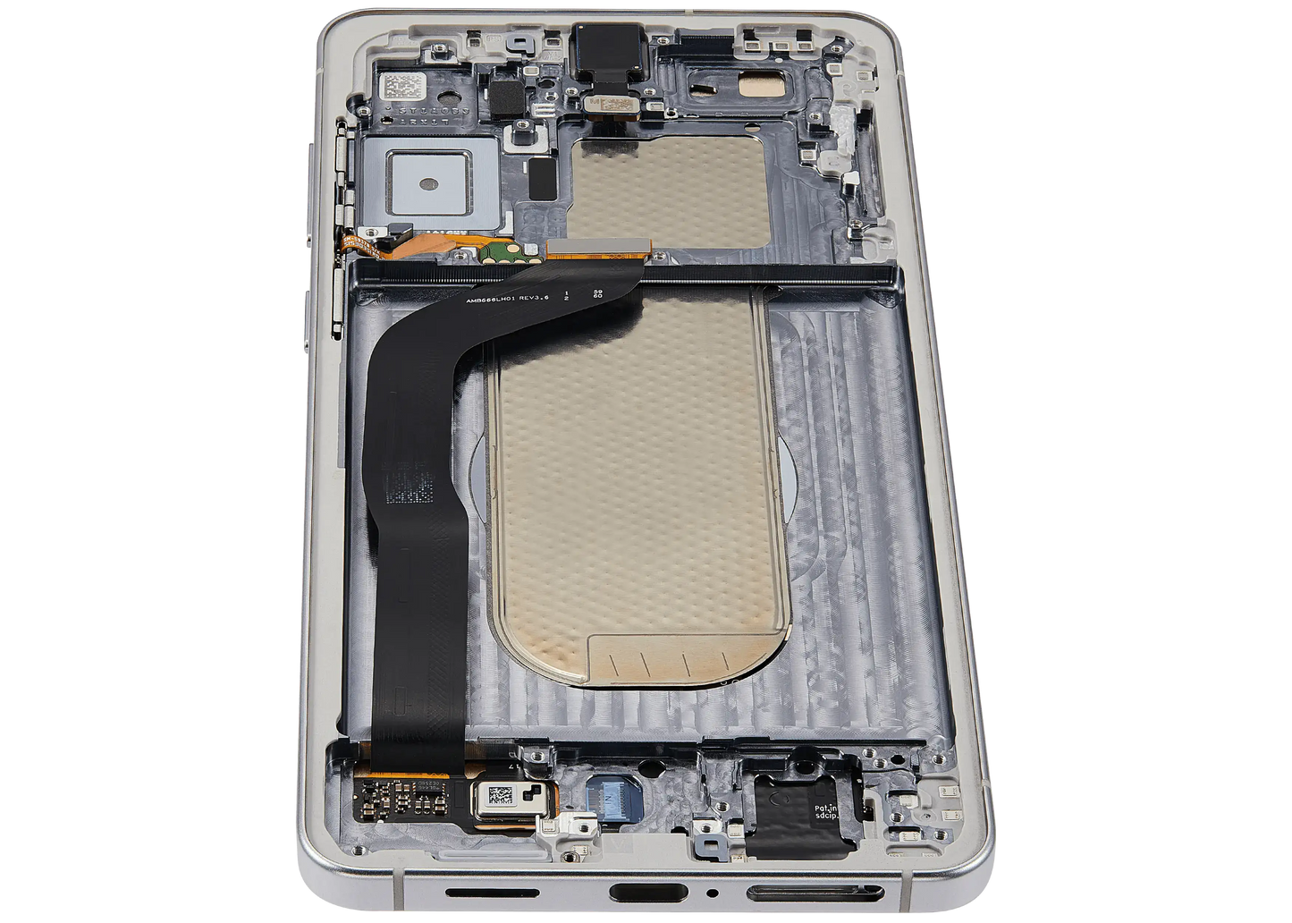 OLED Assembly With Frame For Samsung Galaxy S25 Edge (US & International Version) (Aftermarket Plus) (Titanium Silver)
