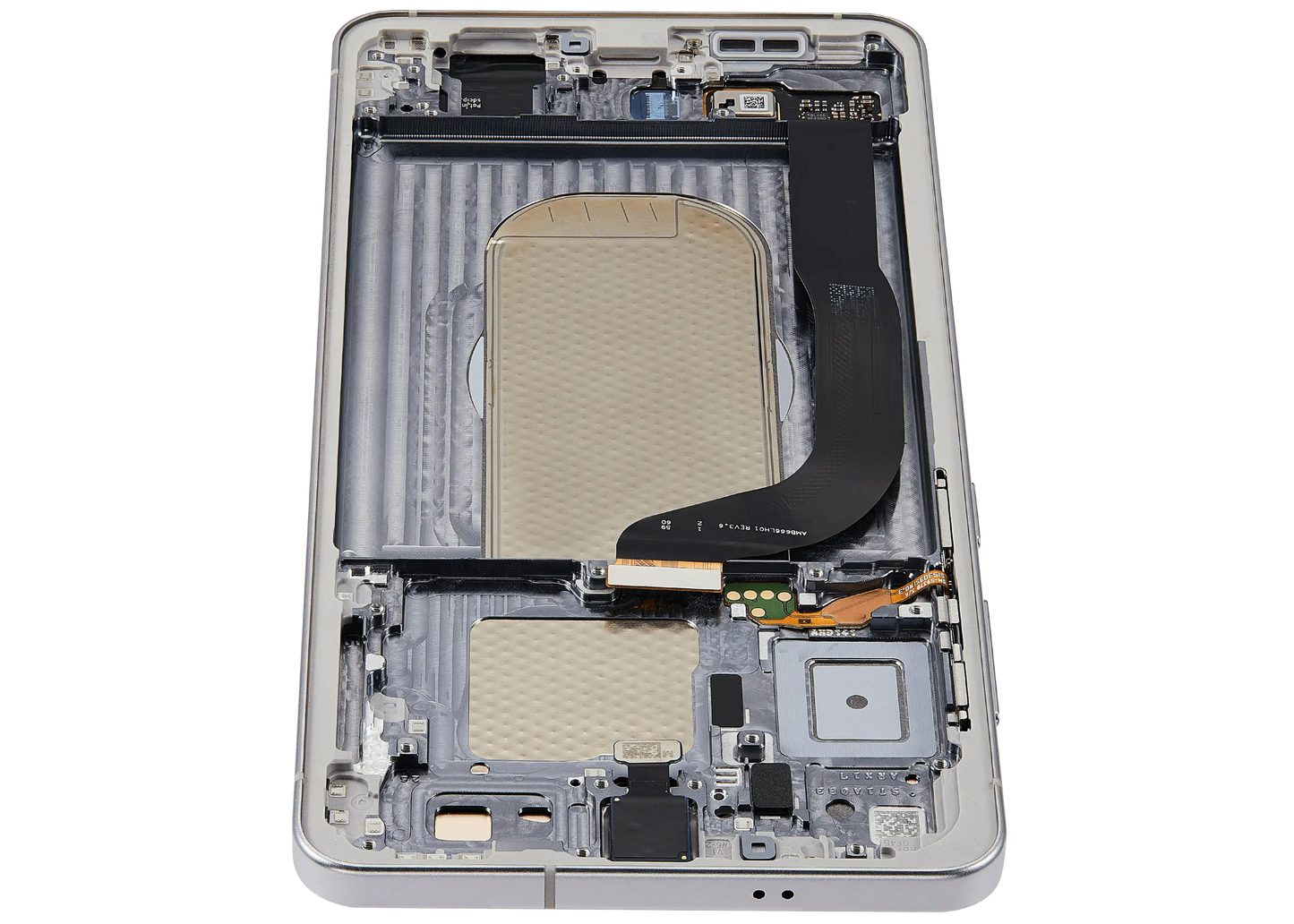 OLED Assembly With Frame For Samsung Galaxy S25 Edge (US & International Version) (Aftermarket Plus) (Titanium Silver)