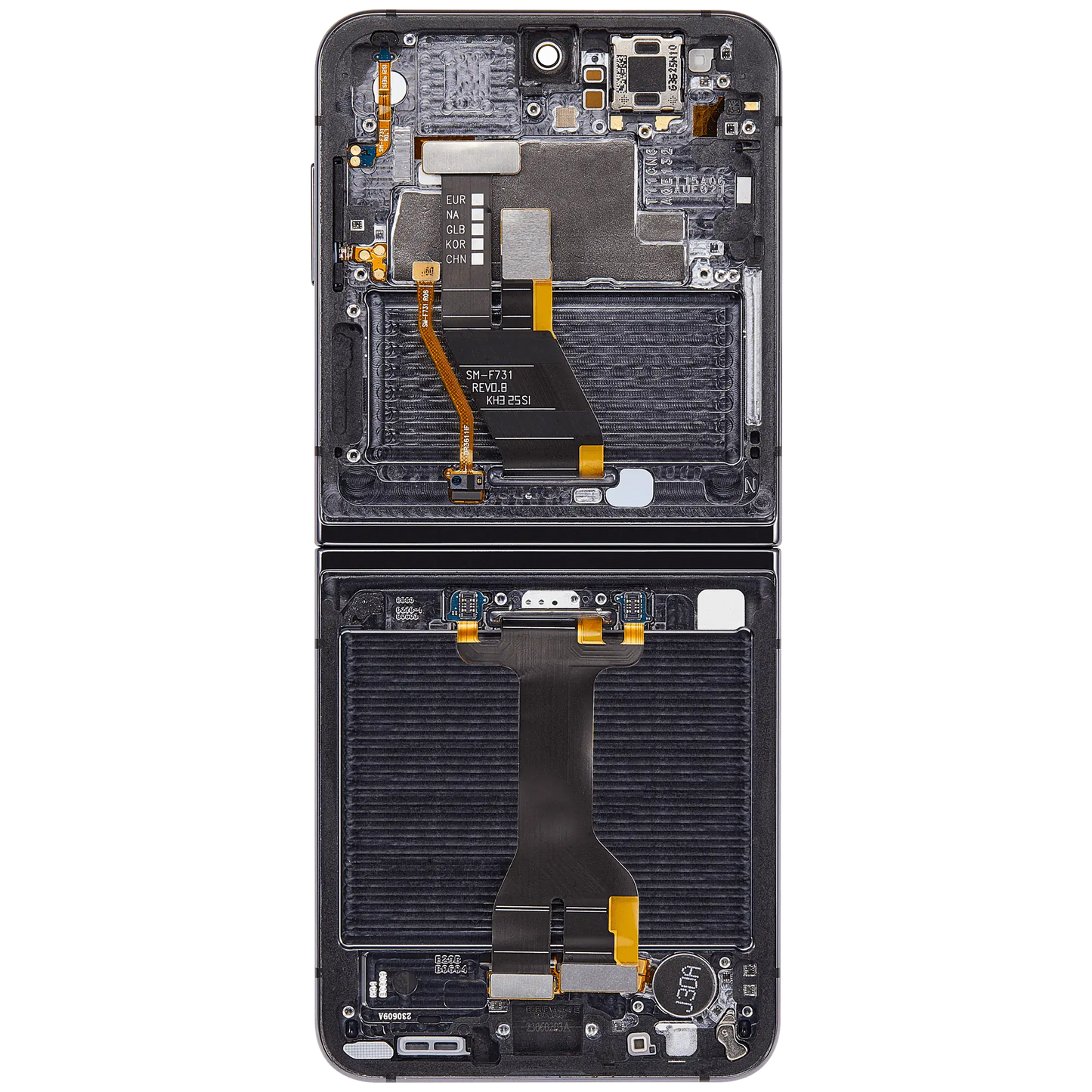 Inner OLED Assembly With Frame Compatible For Samsung Galaxy Z Flip 5 5G (F731) (US & International) (Refurbished) (Phantom Black) - View 9 | TechDrip Canada