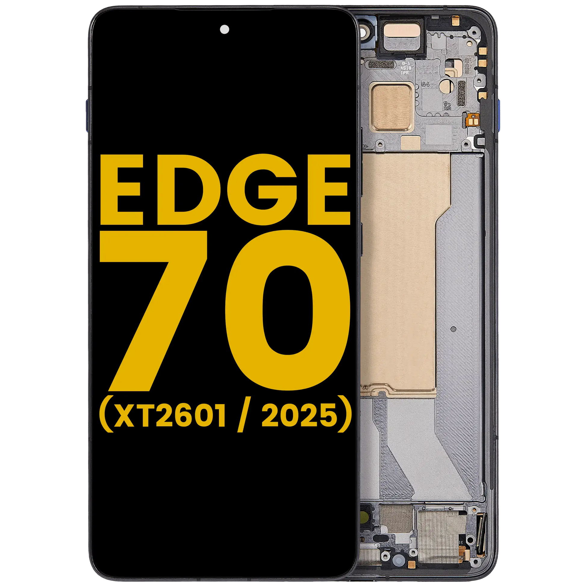 OLED Assembly With Frame For Motorola Edge 70 ( XT2601 / 2025）(Refurbished) (Gadget Gray) | SKU 107182117325 | image 1