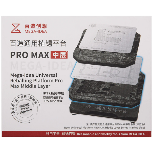 Mega-Idea Universal Middle Frame Reballing Platform iPhone 17 Series (Qianli)