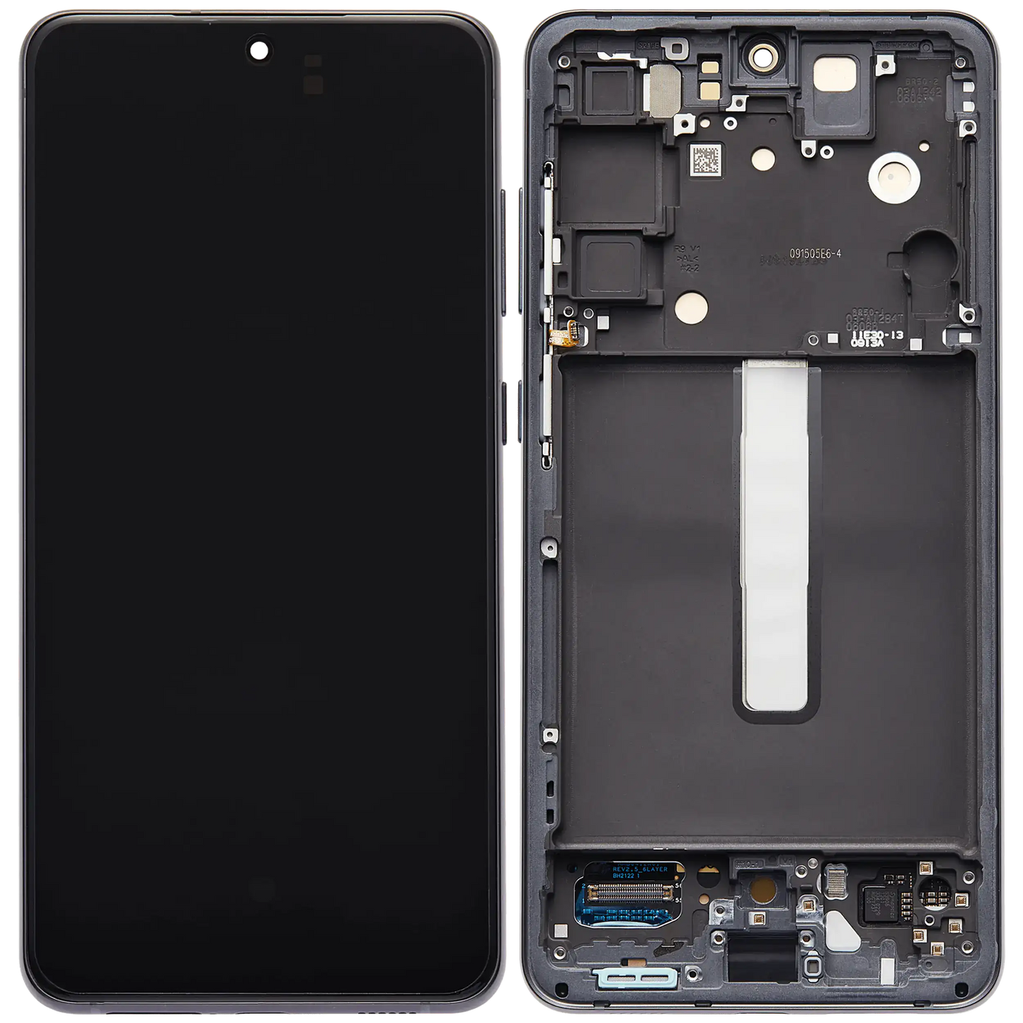 OLED Assembly With Frame For Samsung Galaxy S21 FE 5G (US & International Version) (Aftermarket Plus) (Graphite)