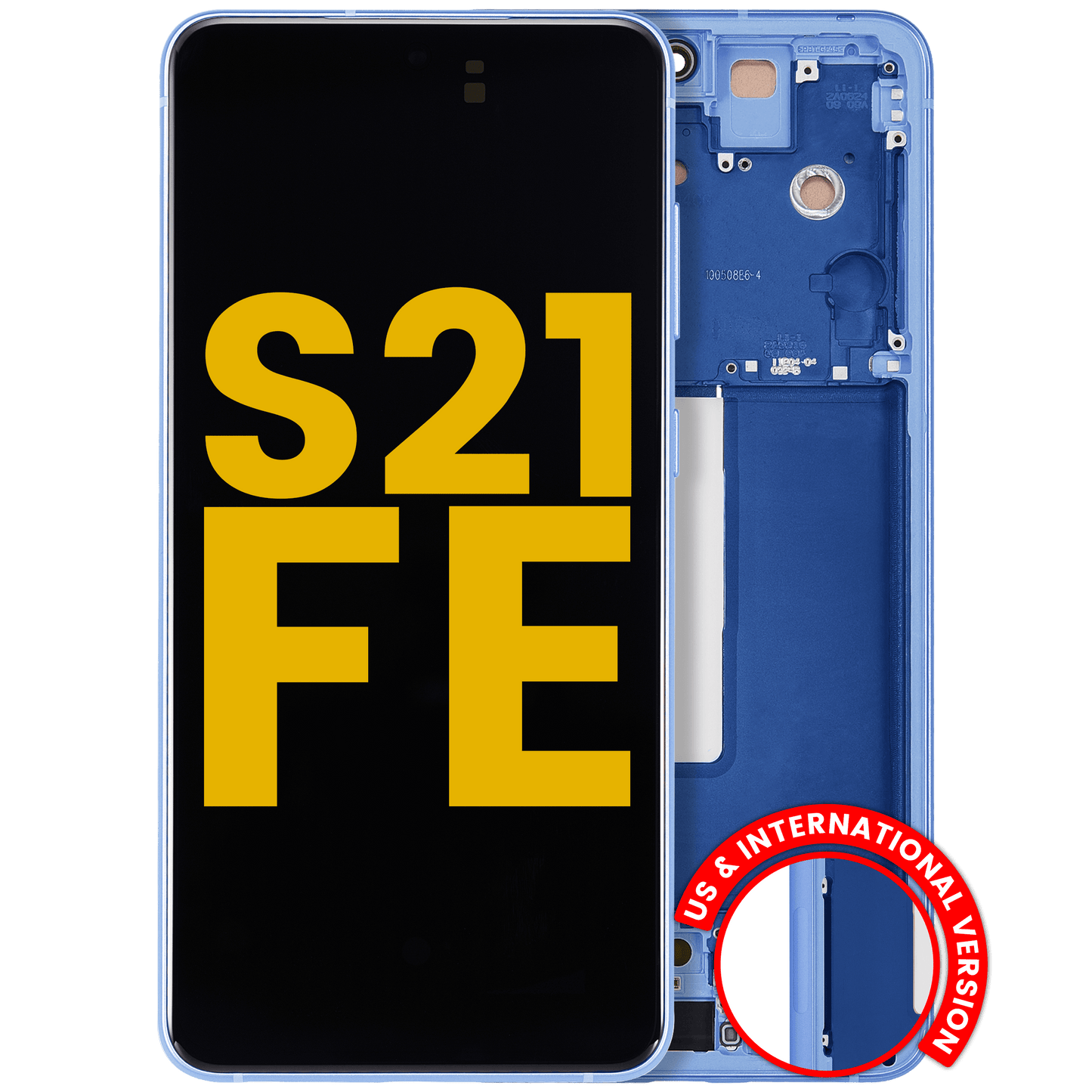 OLED Assembly With Frame For Samsung Galaxy S21 FE 5G (US & International) (Refurbished) (Blue)