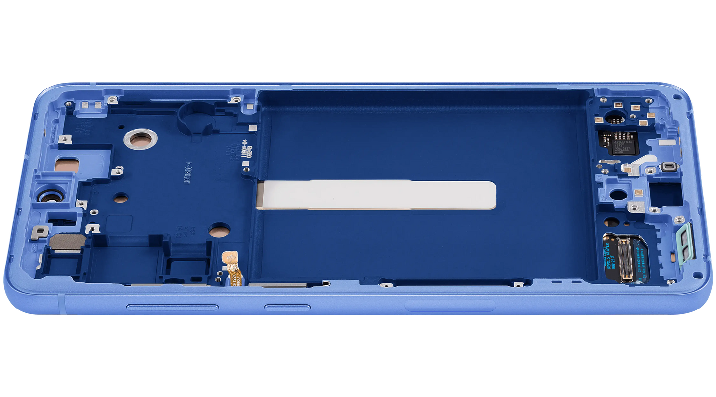 OLED Assembly With Frame For Samsung Galaxy S21 FE 5G (US & International) (Refurbished) (Blue)