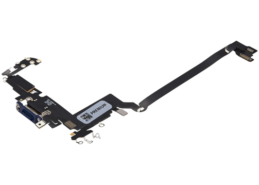 Charging Port Flex Cable for iPhone 17 Pro Max (Premium) (International Version) (Deep Blue)
